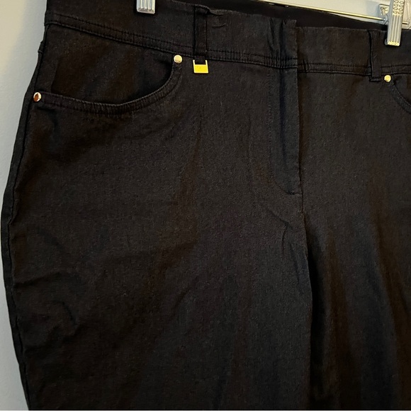 JM Collection Pants - JM Collection Charcoal Gray Straight Leg Pants